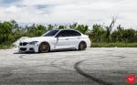 BMW 3-Series Sedan Alpine White on Vossen Wheels (VFS2) 2017 года